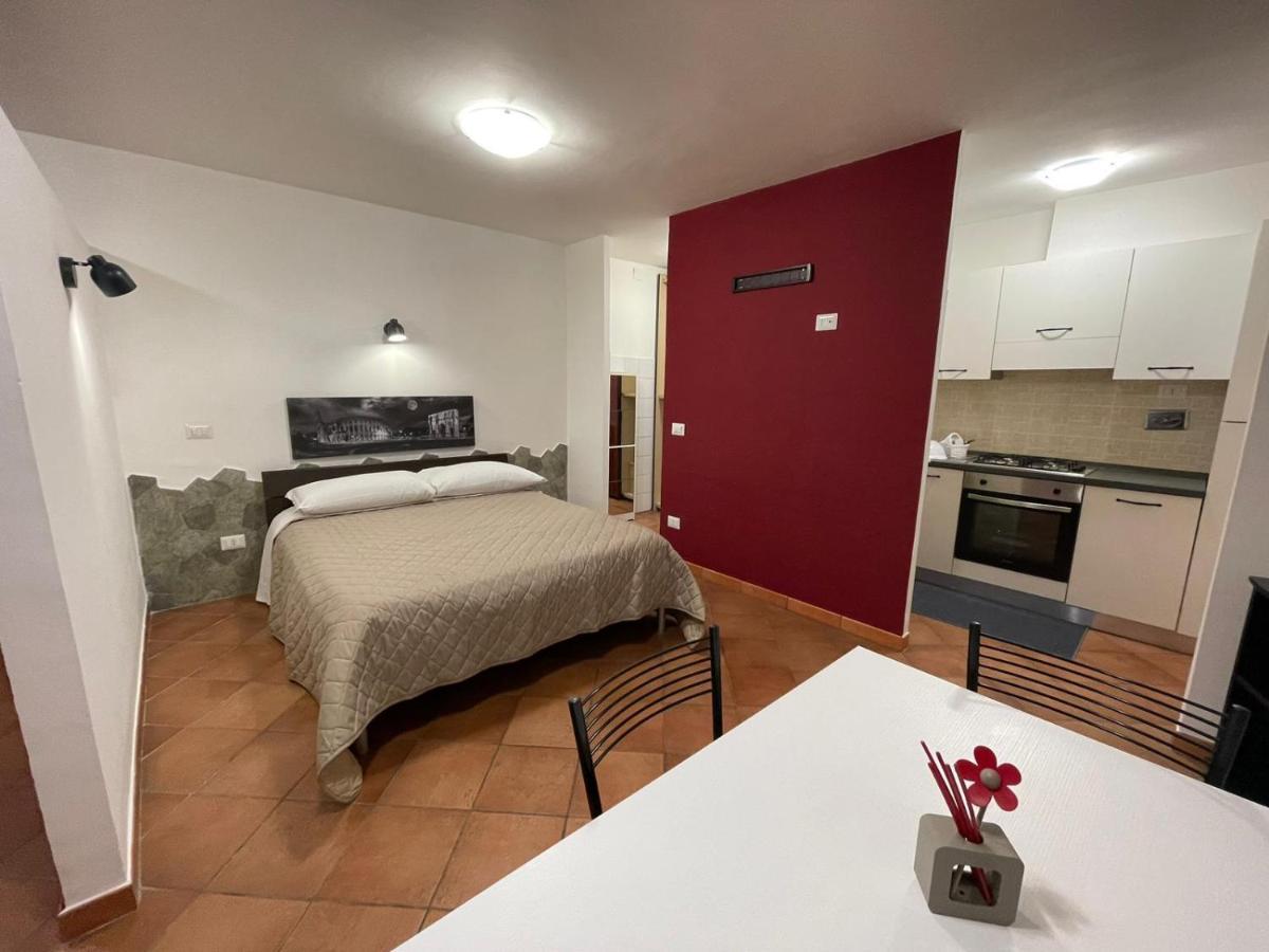 Ferienwohnung Ground Floor Studio - Monolocale Max 2 Ospiti - Fiumicino Aeroporto E Fiera - Self Check-In Exterior foto